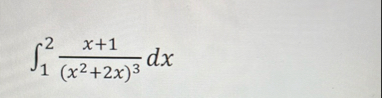 1 2 x 1 ( x 2 2 x ) 3 d x