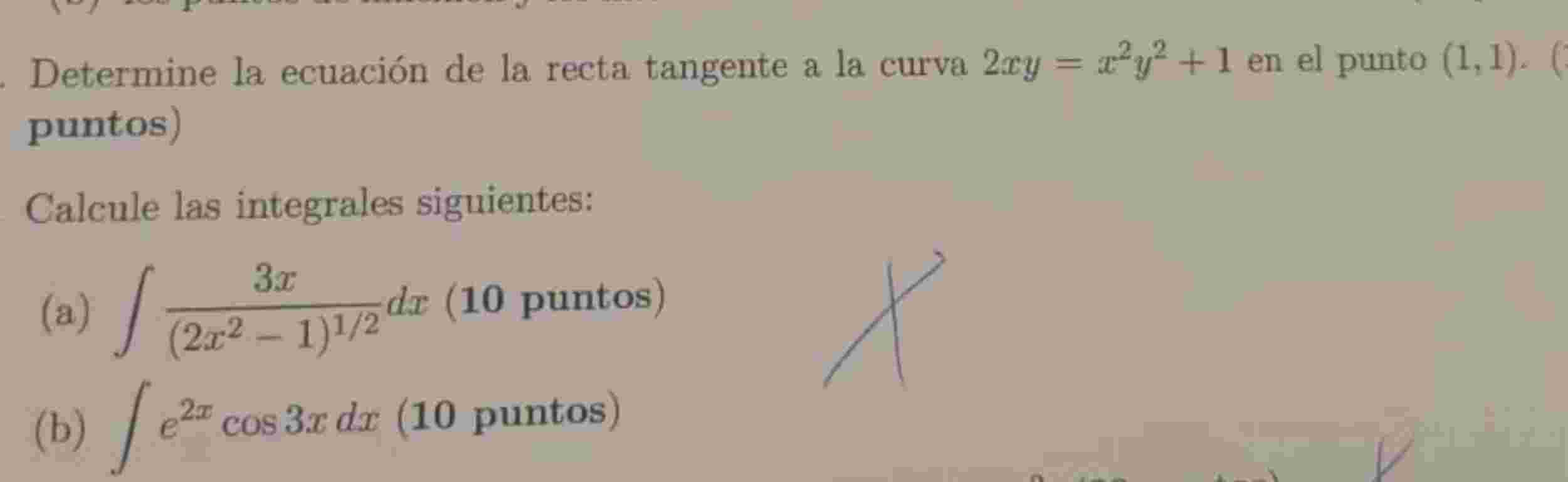Determine l a ecuaci n d e l a recta tangente a l