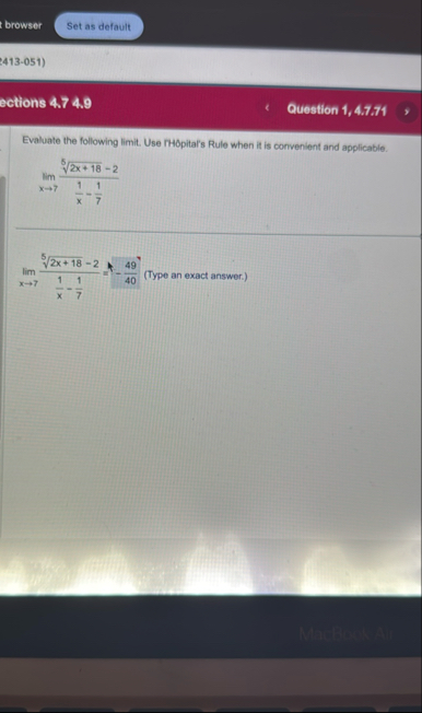 browser 4 1 3 - 0 5 1 ) ections 4 . 7 4 . 9