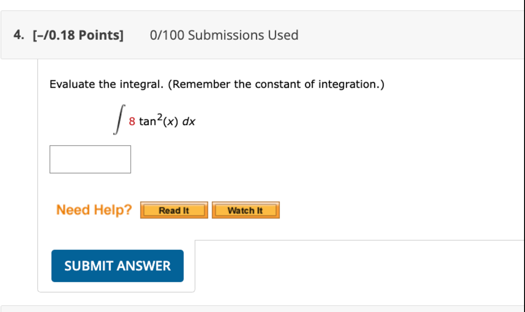 [ ( - ) / ( 0 . 1 8 ) Points ] ( 0 ) / ( 1 0 0 )