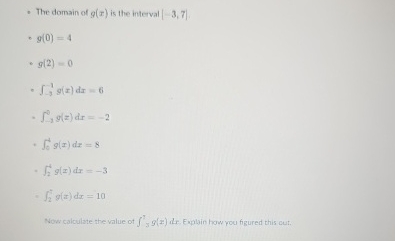 Draw a graph of a function g ( x ) . You do not