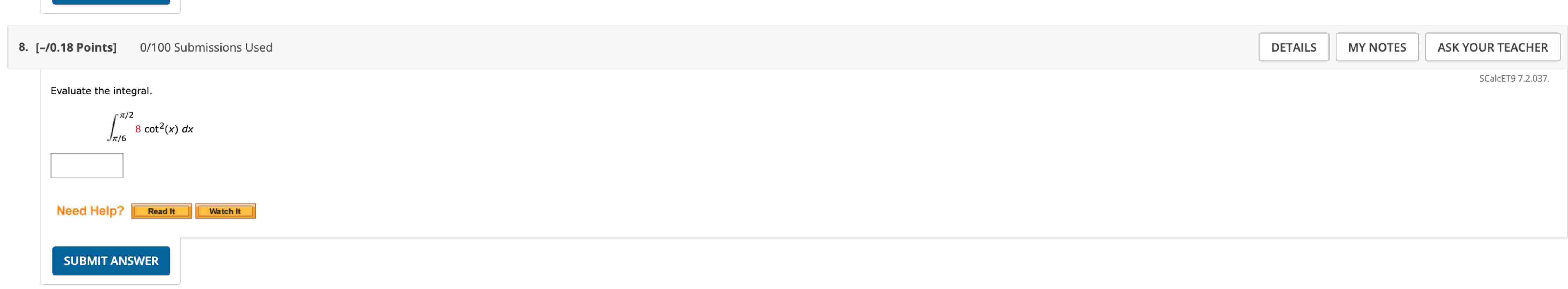 [ - 0 . 1 8 Points ] 0 1 0 0 Submissions Used