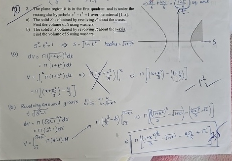 1 ( 1 ) 2 . The plane region R is in the first