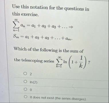 Use this notation for the questions in this
