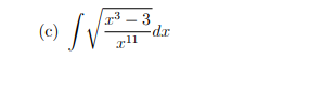 ( c ) x 3 - 3 x 1 1 2 d x