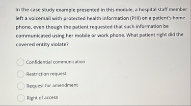 In the case study example presented in this