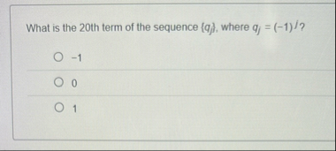 What is the 2 0 th term of the sequence { q j } ,