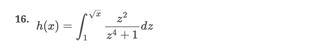 Use Part 1 o f the Fundamental Theorem o f