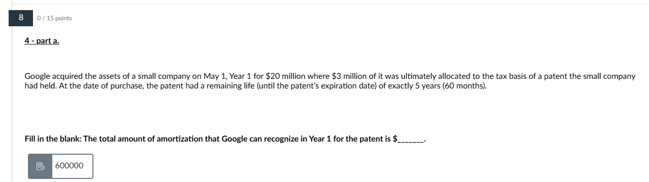 8 4 - part a . Google acquired the assets of a