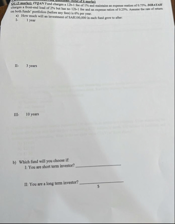 OL ( 3 marka ) : ITQAN Fund charges a 1 2 b - 1