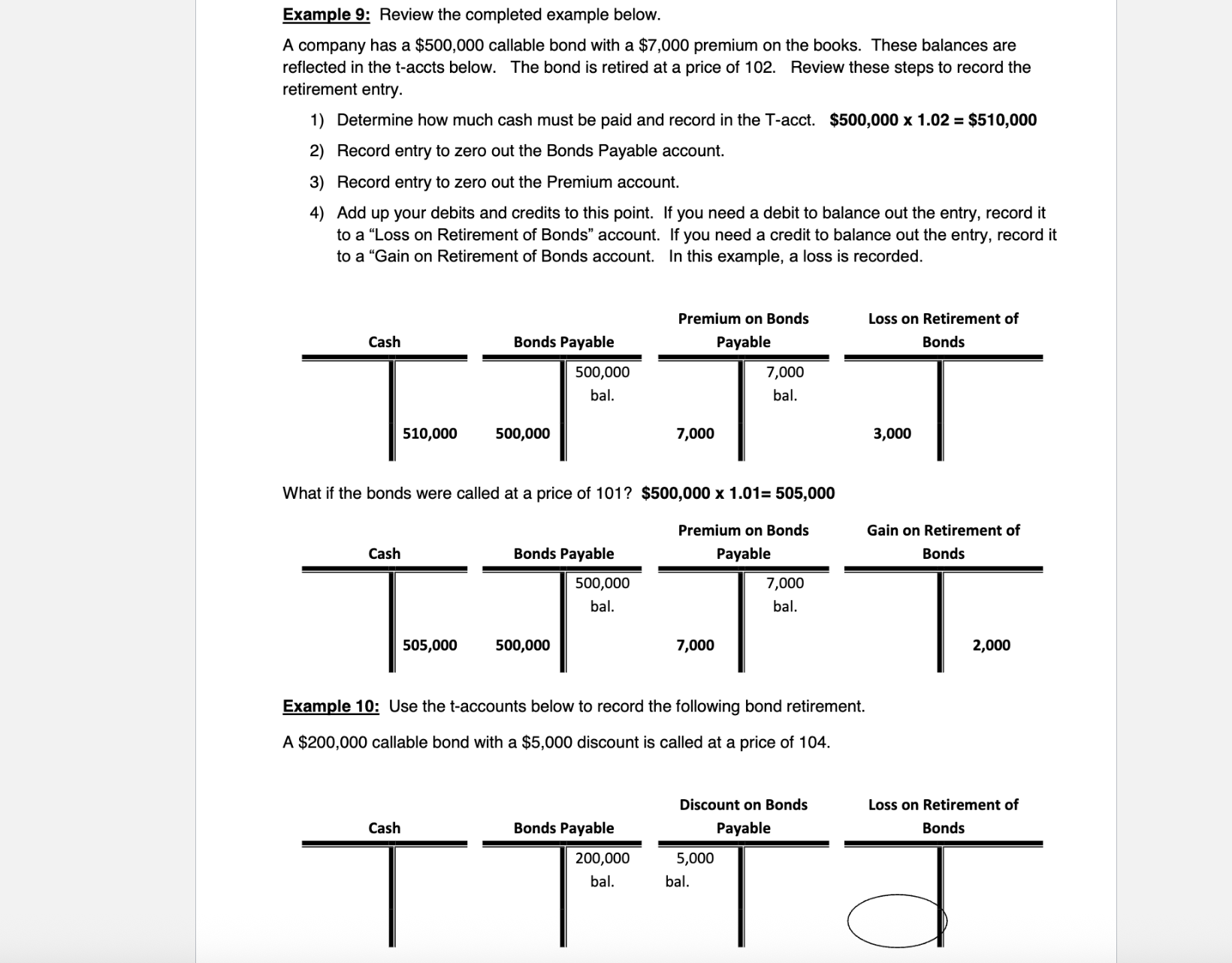 Example 9 : Review the completed example below. A