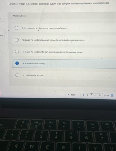 The primary reason the Japanese distribution