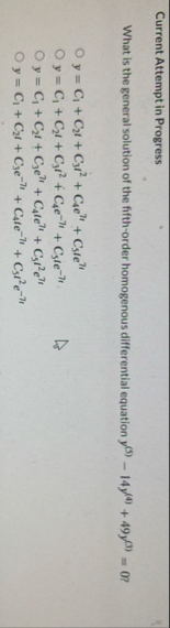 Current Attempt in Progress What is the general