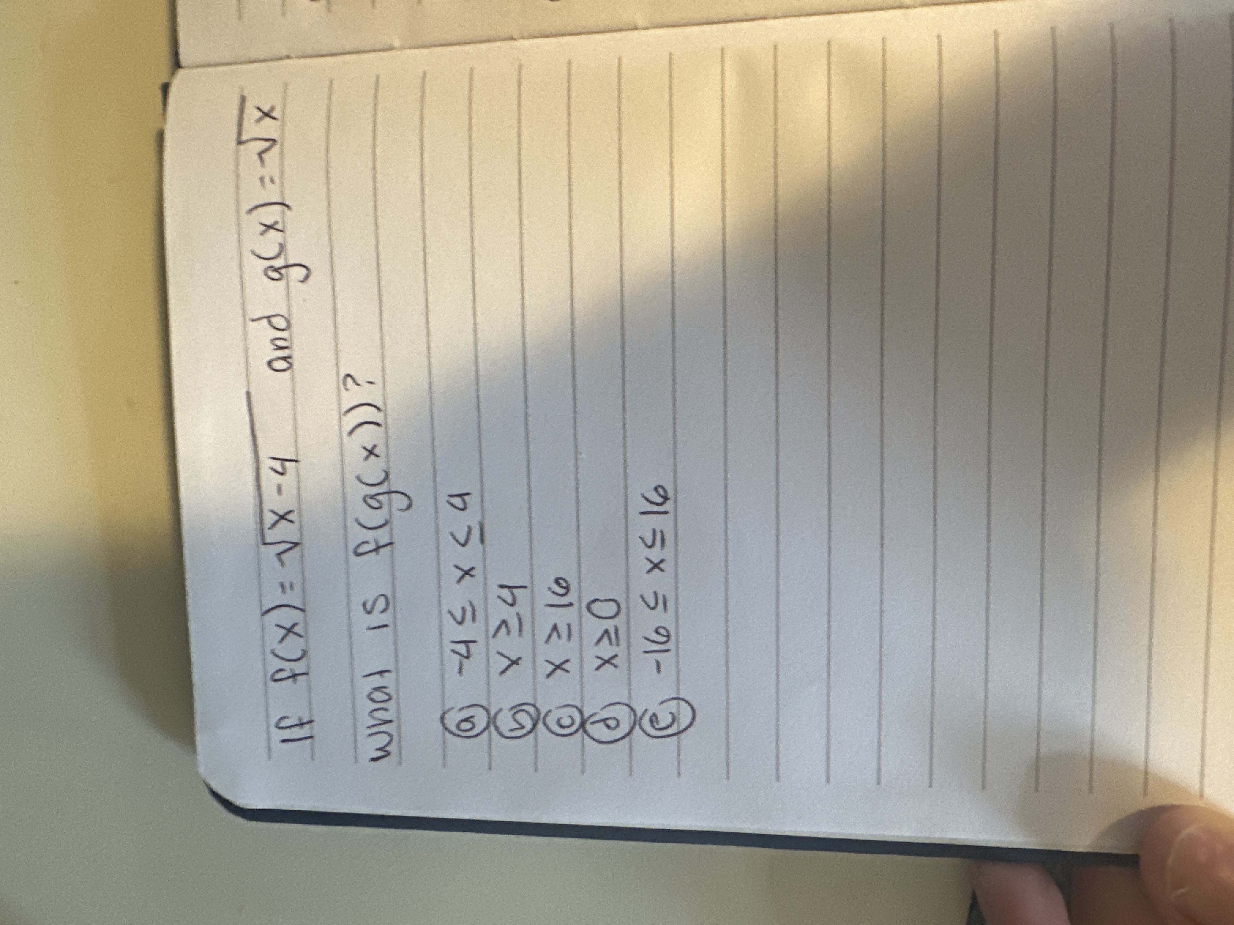 I f f ( x ) = x - 4 2 and g ( x ) = x 2 What i s