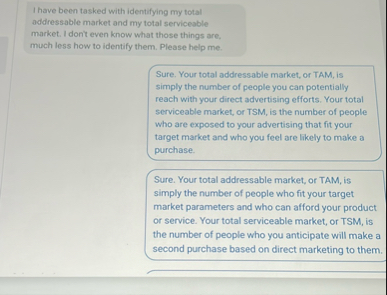 I have been tasked with identifying my total