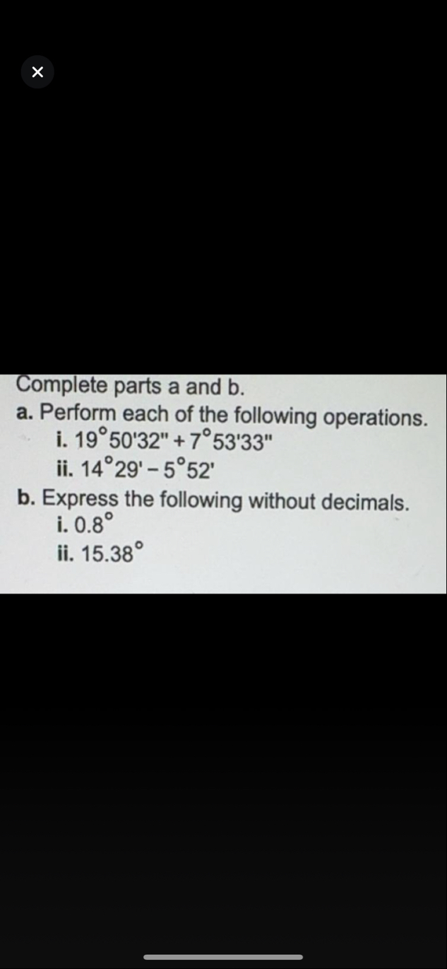 Complete parts a and b . a . Perform each of the