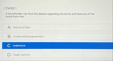 7 of 2 0 A bondholder can find the details