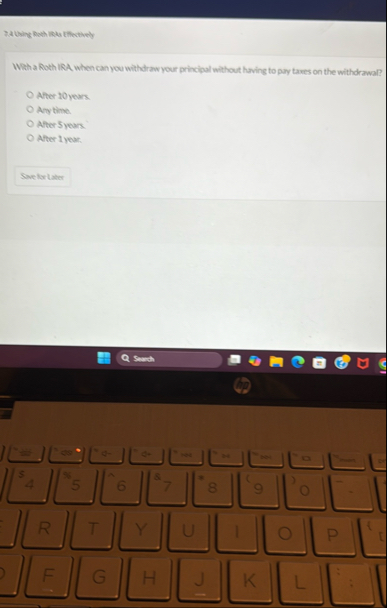 T . A Using Both IRA, Etheotively Which a Roth