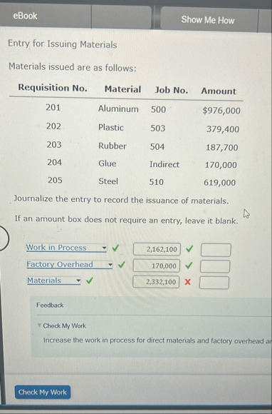 eBook Show Me How Entry for Issuing Materials