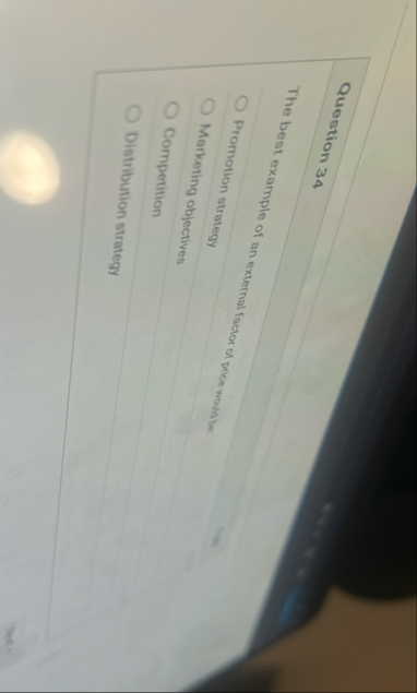 Question 3 4 The best example of an external