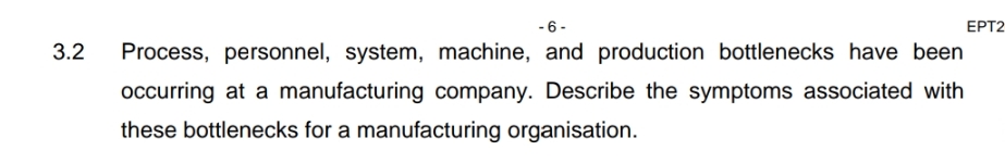 3 . 2 Process, personnel, system, machine, and