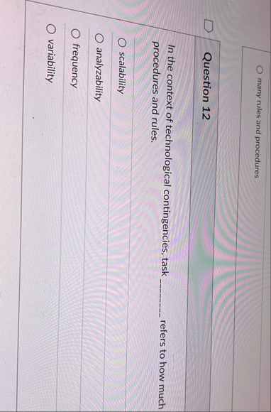 many rules and procedures Question 1 2 In the