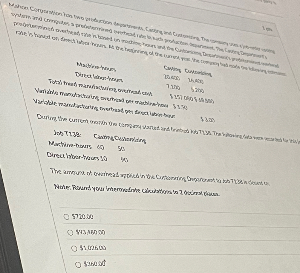 predetermined overhead rate is based on machine -