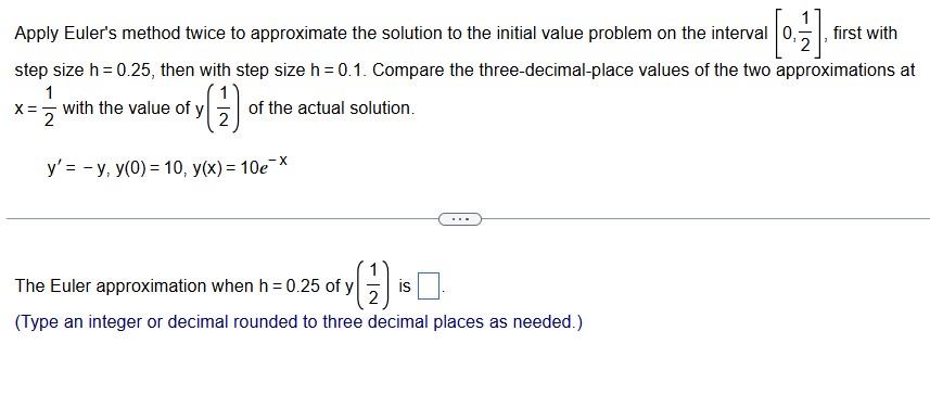 The Euler approximation when h = 0 . 2 5 o f y (