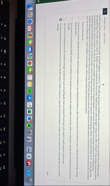 1 Multiple Choice 0 . 4 6 7 points FarmCoop sends