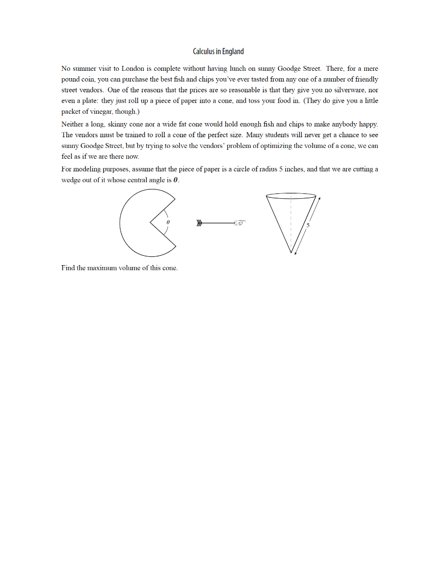 Calculus in England No summer visit to London is