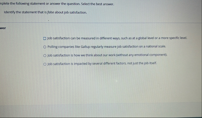 nplete the following statement or answer the