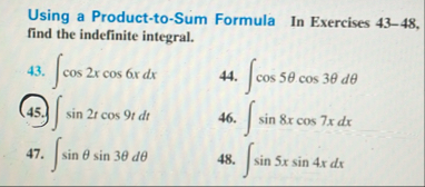 Using a Product - to - Sum Formula In Exercises 4