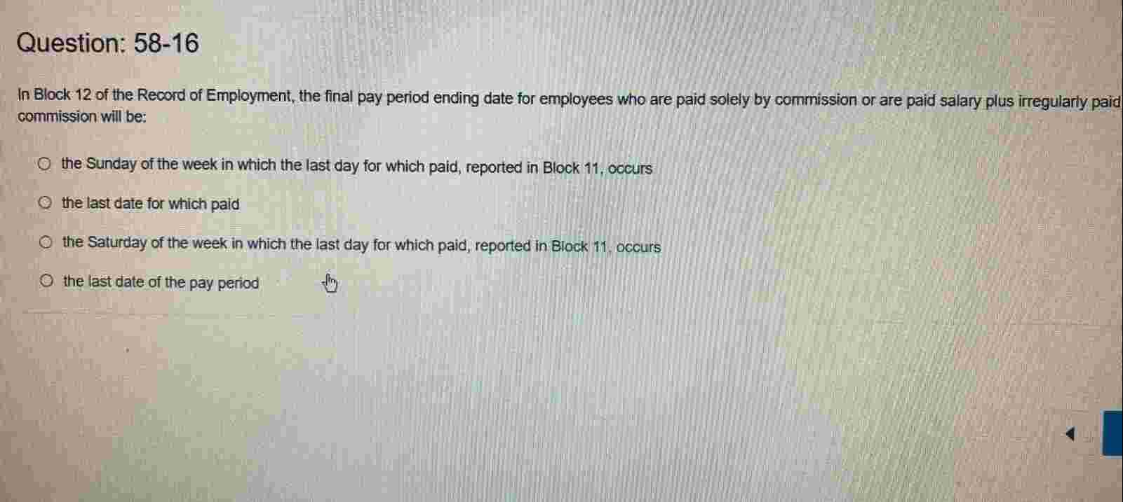 Question: \ ( 5 8 - 1 6 \ ) In Block 1 2 of the