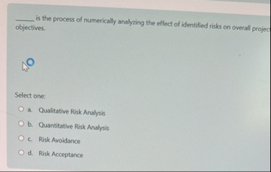 q , is the process of numerically analyzing the