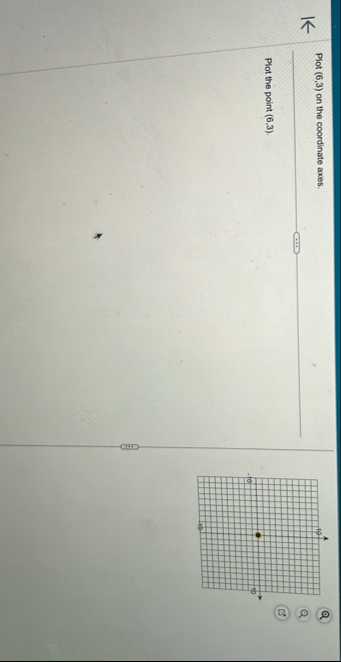 Plot ( 6 , 3 ) on the coordinate axes. Plot the