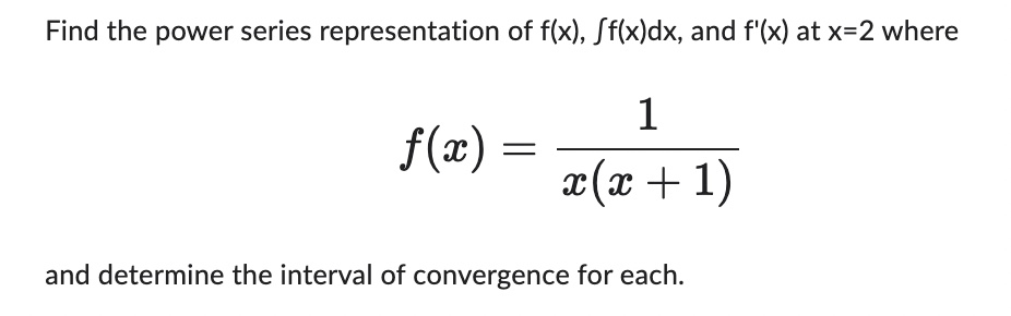 D O NOT USE A N INTEGRAL SOLVER and show all