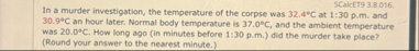 SCalcET 9 3 . 8 . 0 1 6 . In a murder