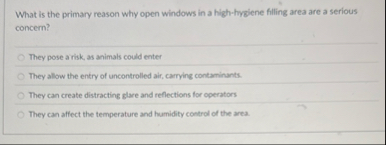 What is the primary reason why open windows in a
