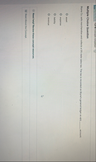 Tor 7 9 Concepts completed Multiple Choice