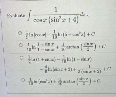 ] ) : } 1 1 0 l n ( 1 s i n x 1 - s i n x ) 1 1 0