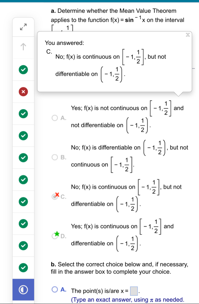 a . Determine whether the Mean Value Theorem