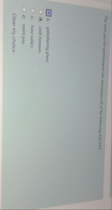 The term pay - for - performance can encompass