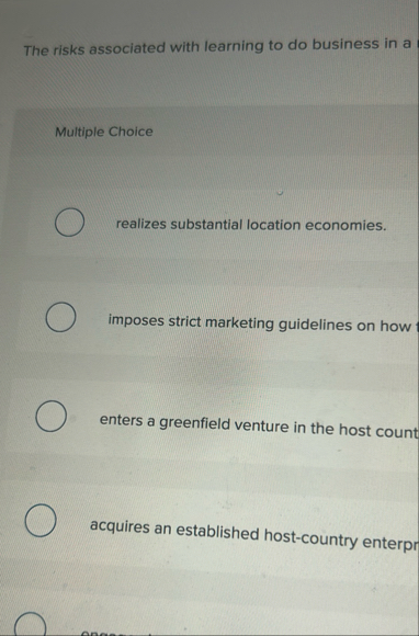 The risks associated with learning to do business