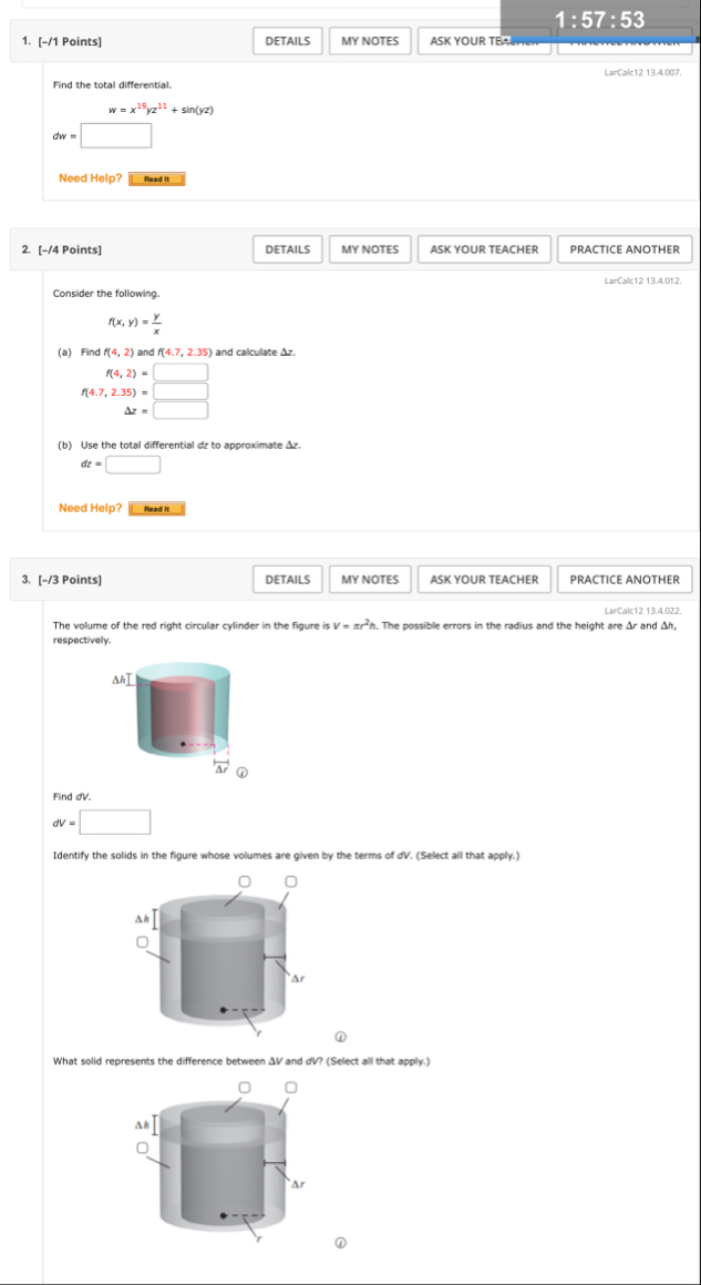 [ - / 1 Points ] LarCalc 1 2 1 3 . 4 . 0 0 7 .