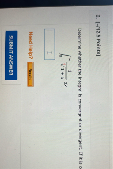 [ - / 1 2 . 5 Points ] Determine whether the