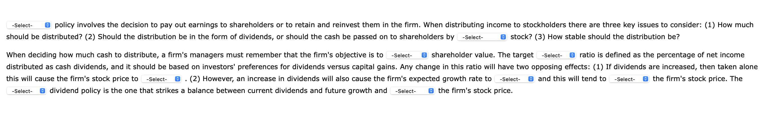 should be distributed? ( 2 ) Should the