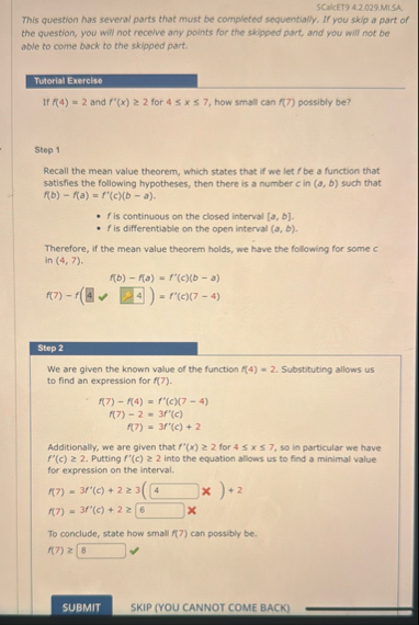 SCalcET 9 4 . 2 . 0 2 9 . MI . SA . This question