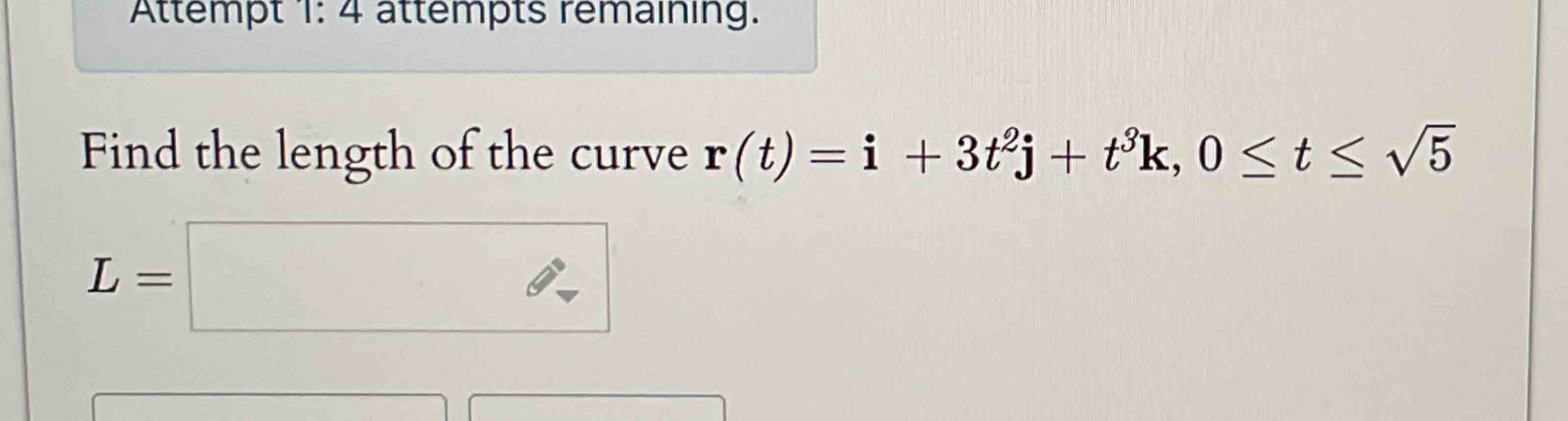Find the length o f the curve r ( t ) = i + 3 t 2
