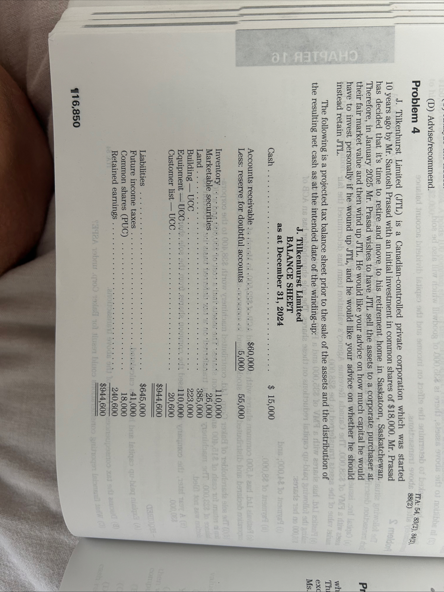 ( D ) Advise / recommend . Problem 4 J .