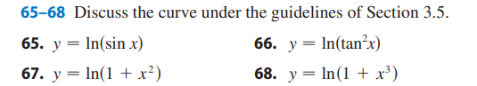 6 5 - 6 8 Discuss the curve under the guidelines